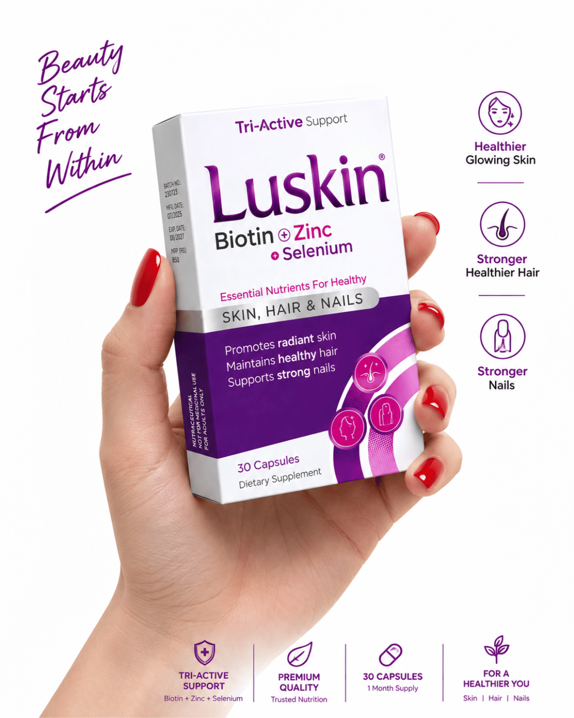 Luskin: Skin, Hair & Nails Support