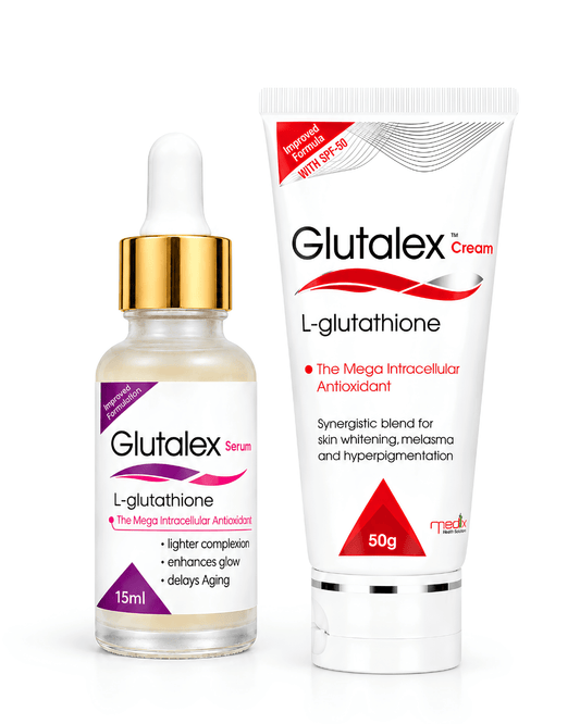 Glutalex Serum 15ml + Glutalex Cream SPF 50 50g Bundle